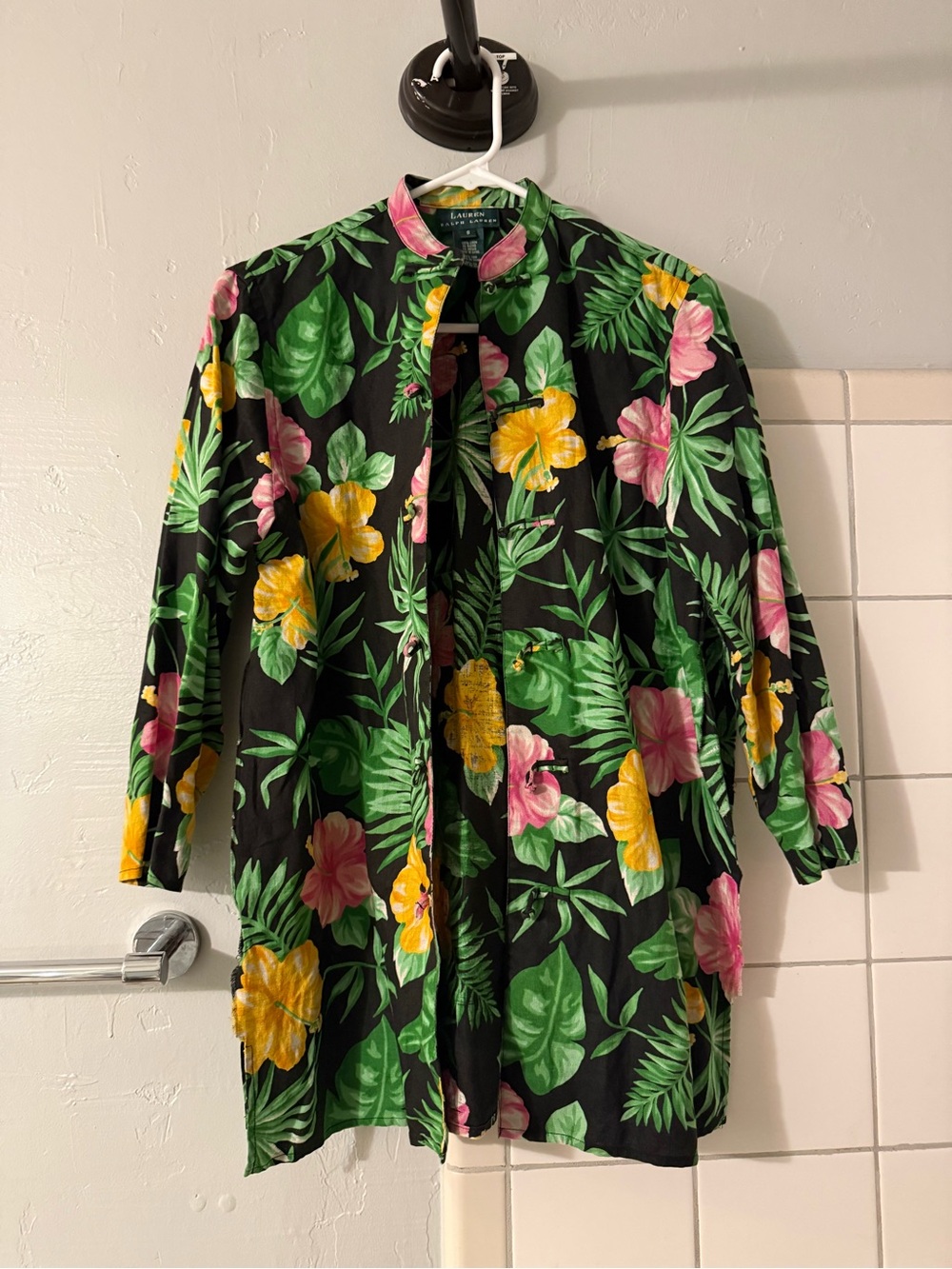 Ralph Lauren Tropical Floral Button-Up Coverup